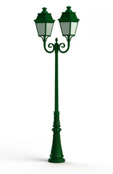 Avenue 3 Large Double Arm Opal Class 3000K LED Lamp Post