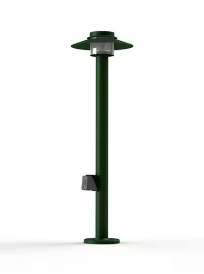 Kerlouan Large Clear Glass Socket Bollard