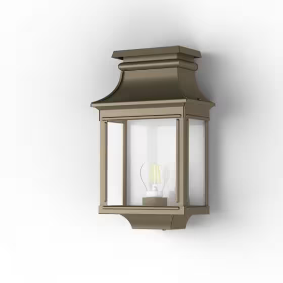 Louis Philippe 1 Clear Glass Wall Light