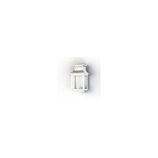 Louis Philippe 1 Clear Glass Wall Light with Three-Sided Lantern