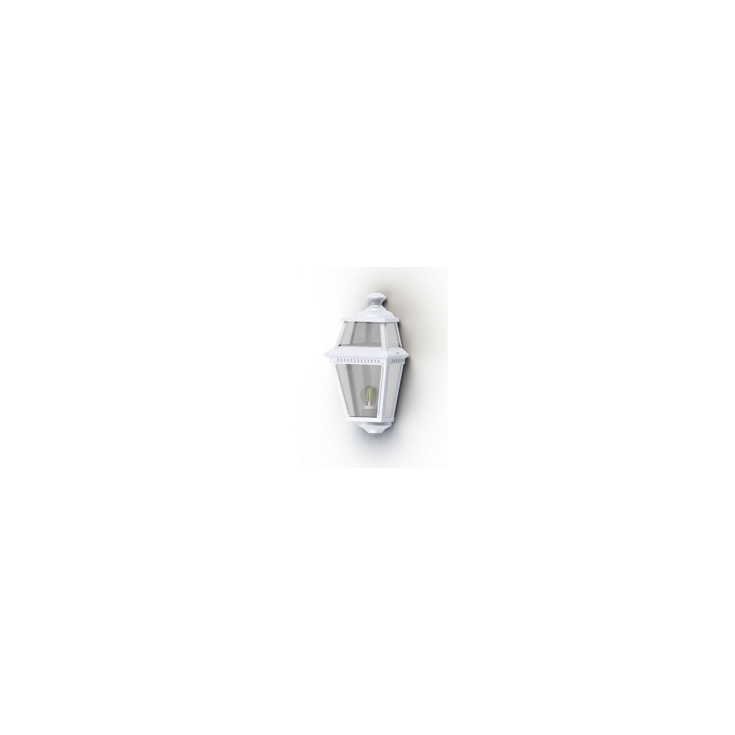 Place Des Vosges 2 Clear Glass Wall Light with Four-Sided Lantern
