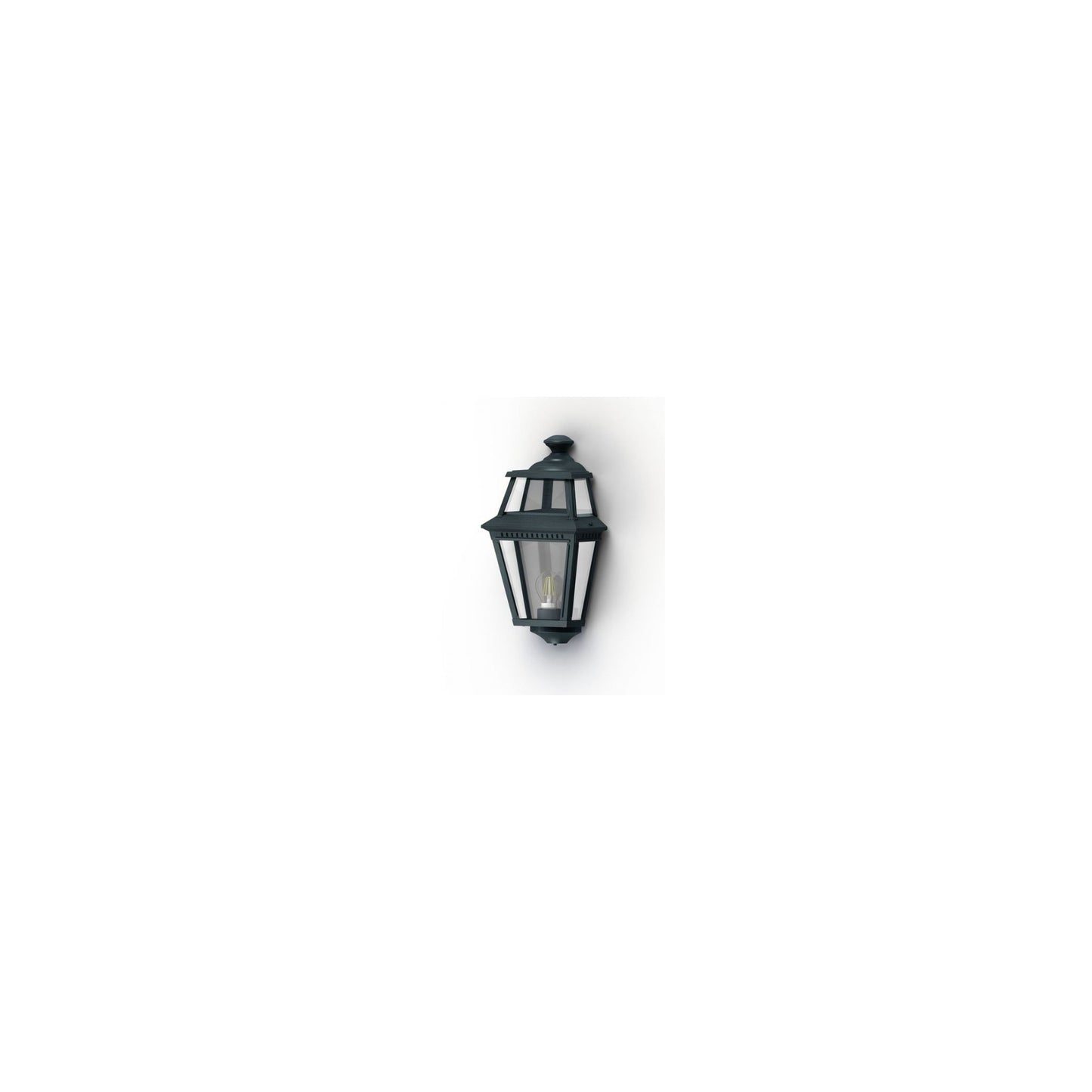Place Des Vosges 2 Clear Glass Wall Light with Four-Sided Lantern