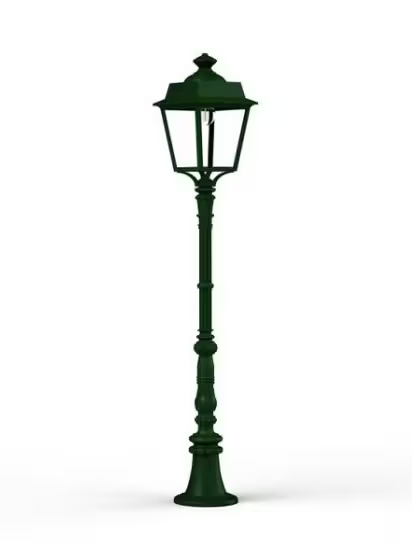Place des Vosges 1 Evolution Medium Clear Glass Lamp Post