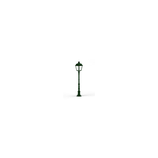 Place des Vosges 1 Evolution Medium Clear Glass Lamp Post with Four-Sided Lantern
