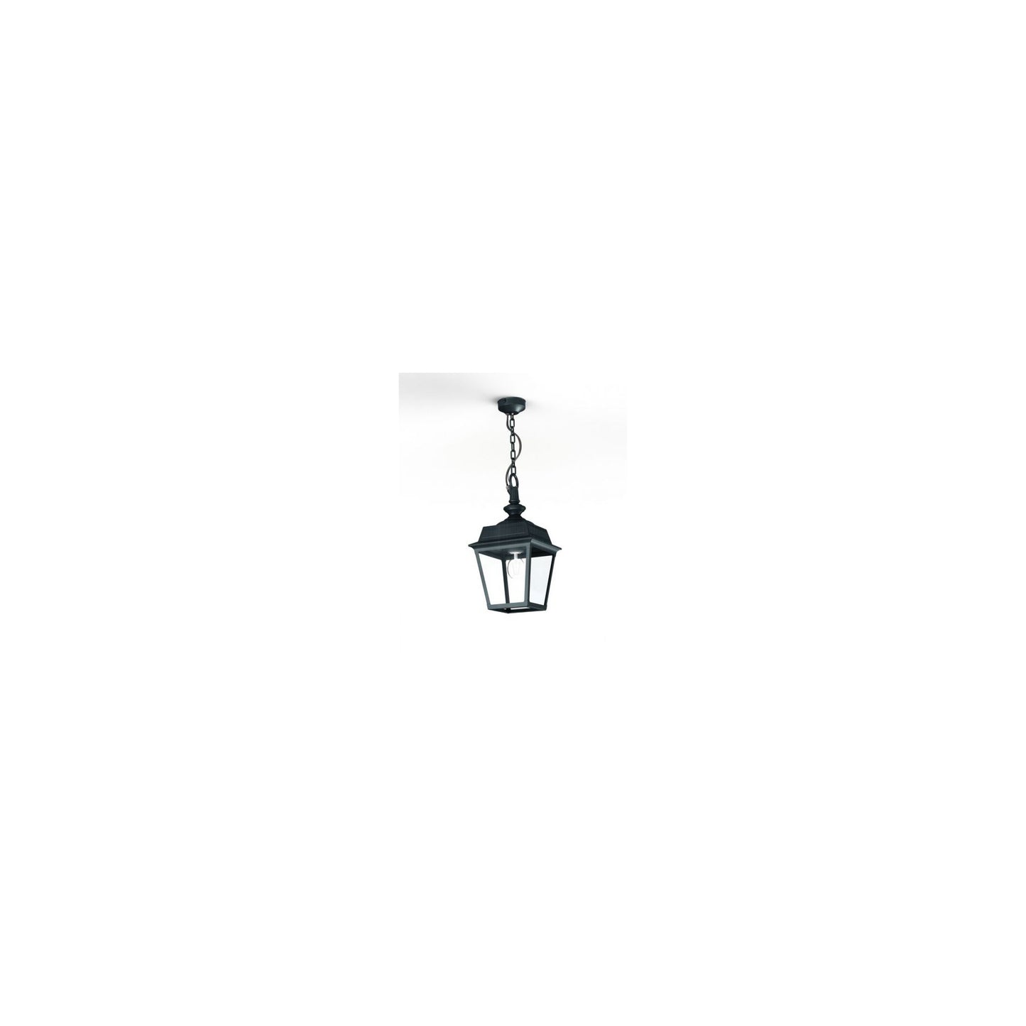 Place Des Vosges 1 Tradition Clear Glass Chain Pendant with Four-Sided Lantern