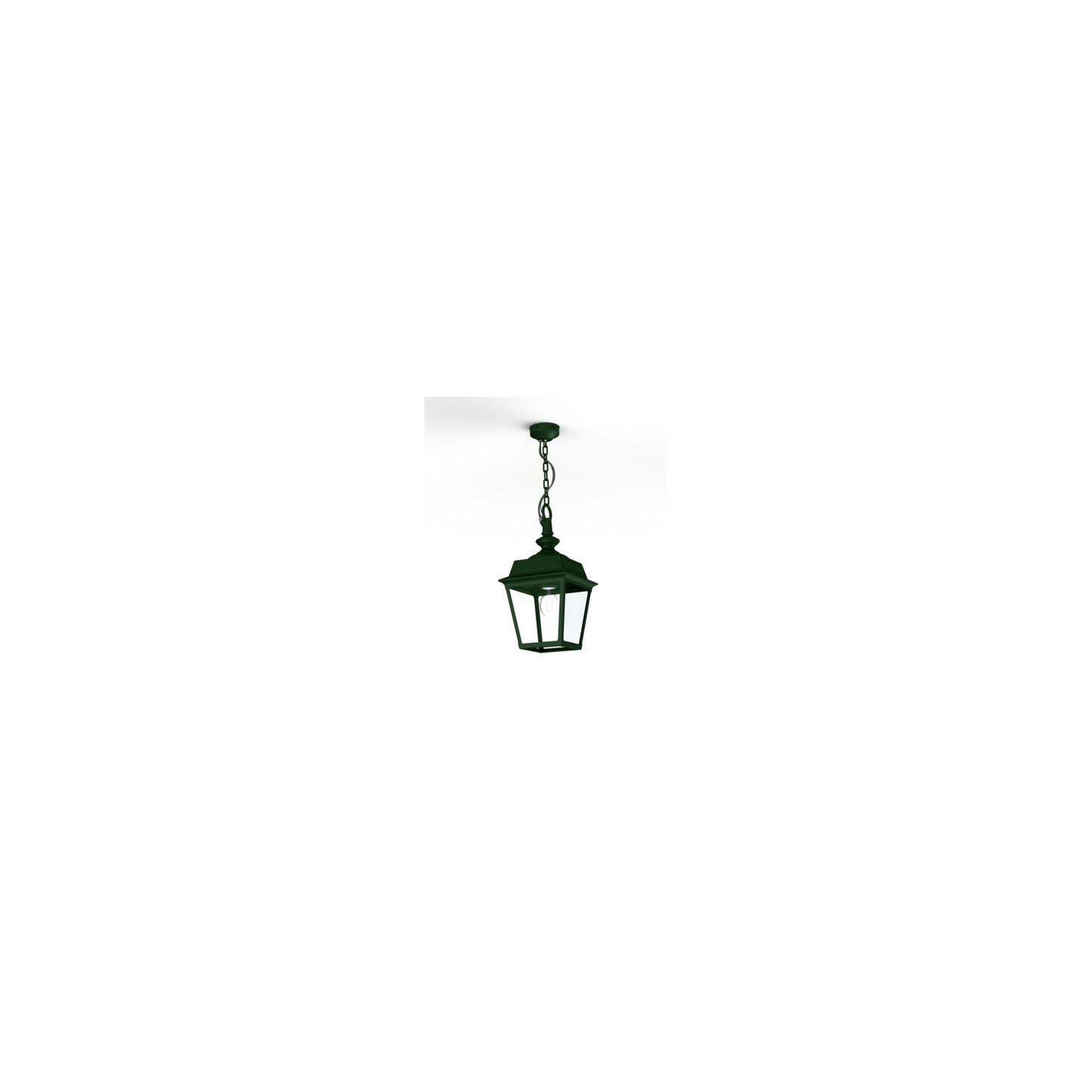 Place Des Vosges 1 Tradition Clear Glass Chain Pendant with Four-Sided Lantern