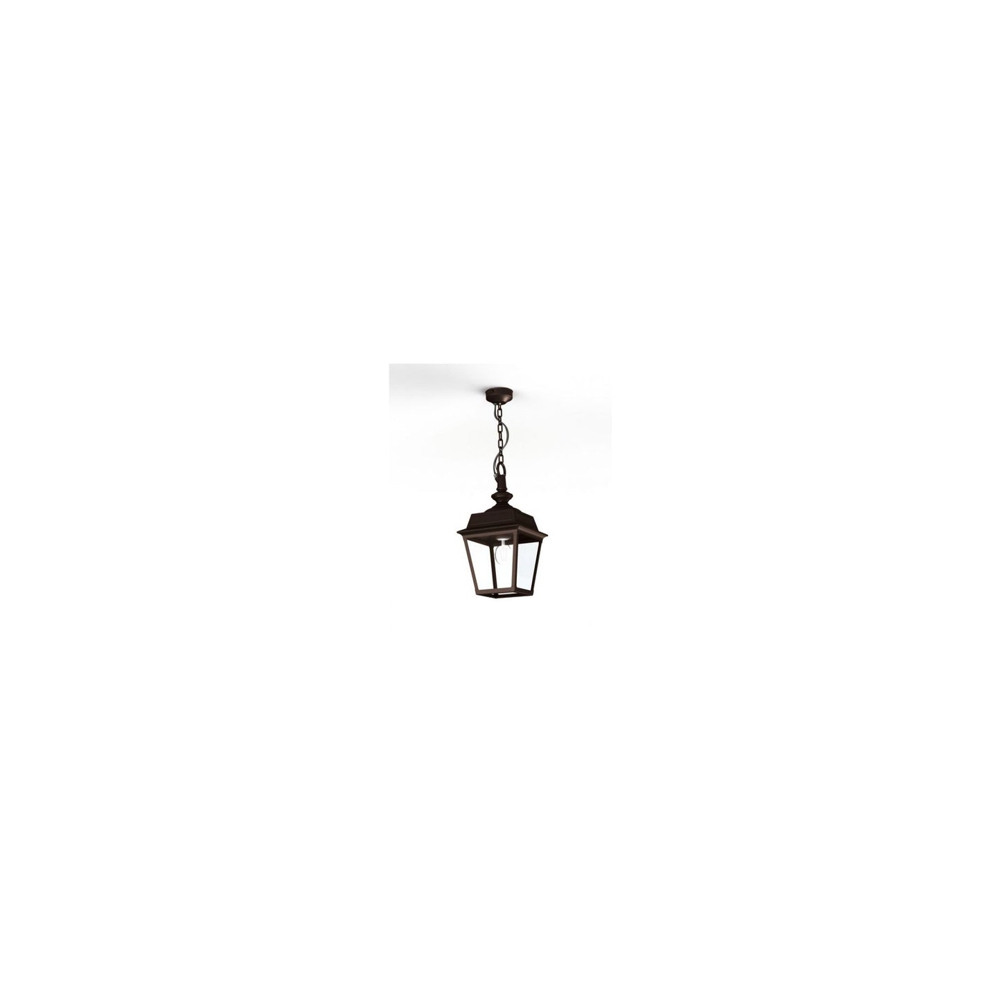 Place Des Vosges 1 Tradition Clear Glass Chain Pendant with Four-Sided Lantern