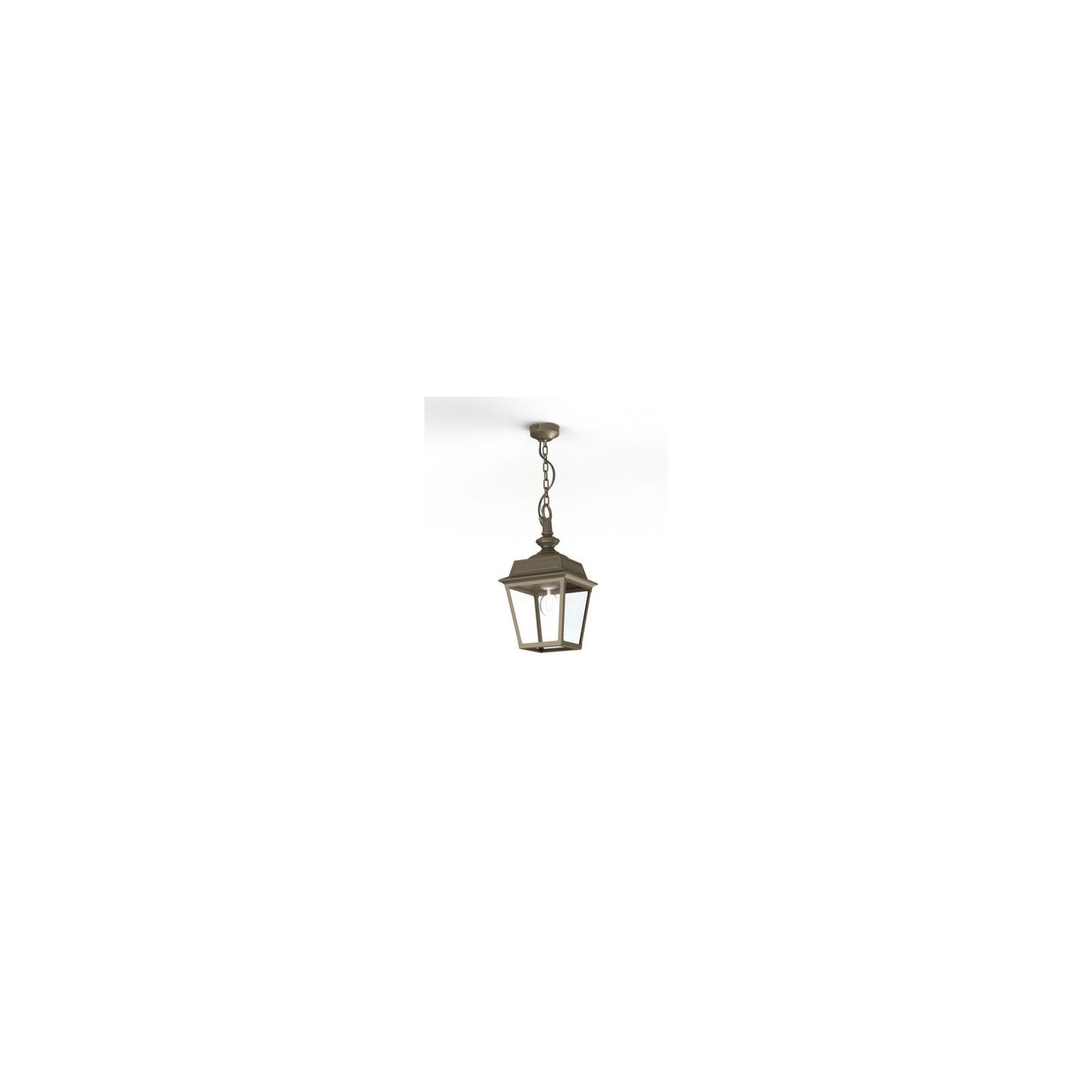 Place Des Vosges 1 Tradition Clear Glass Chain Pendant with Four-Sided Lantern