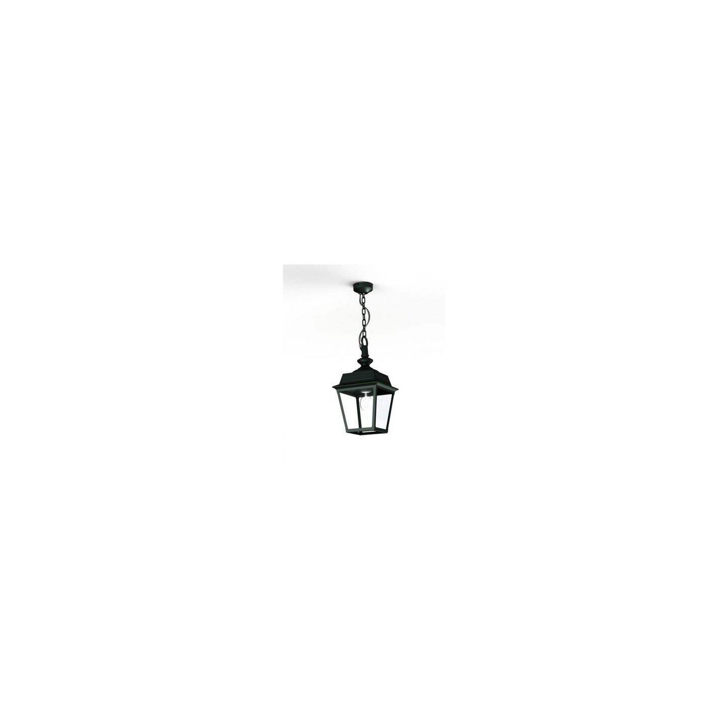 Place Des Vosges 1 Tradition Clear Glass Chain Pendant with Four-Sided Lantern