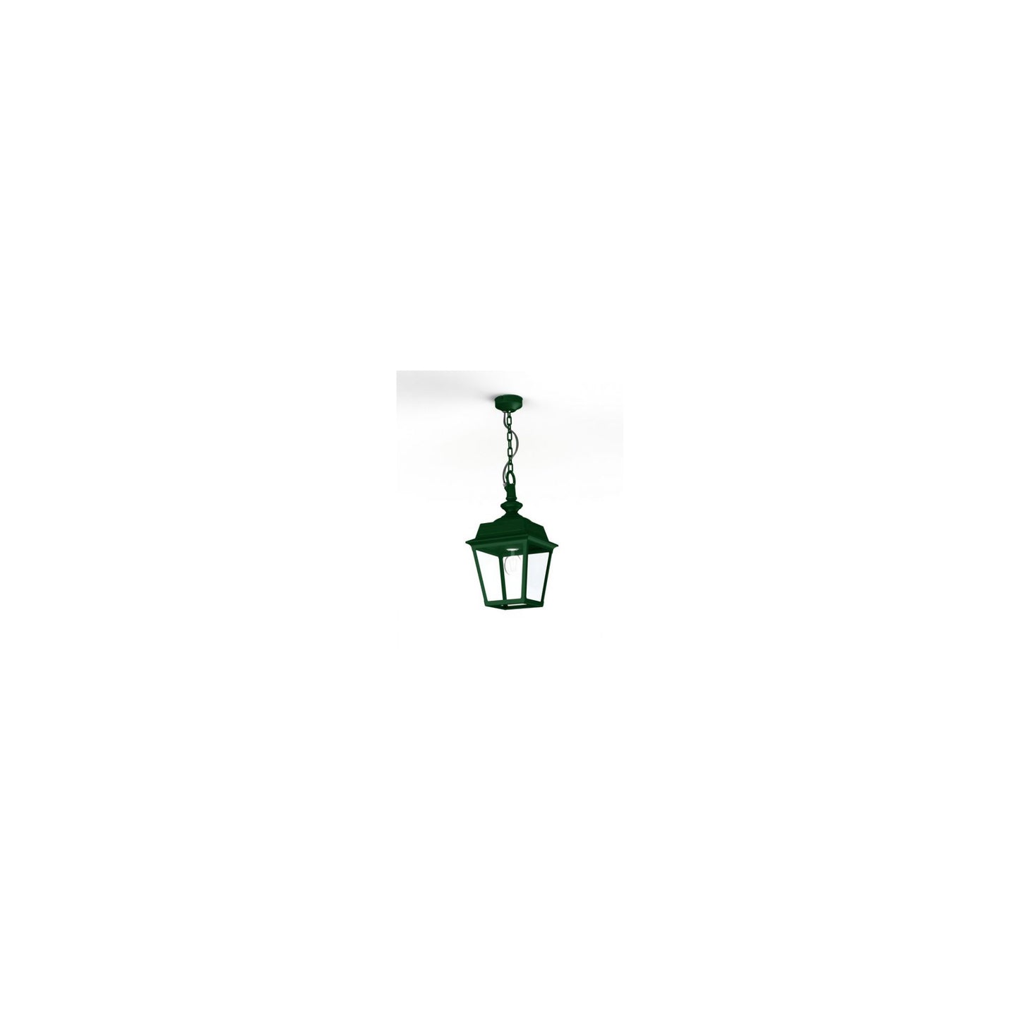 Place Des Vosges 1 Tradition Clear Glass Chain Pendant with Four-Sided Lantern