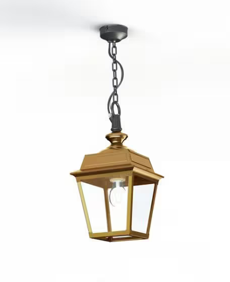 Place Des Vosges 1 Tradition Clear Glass Chain Pendant with Four-Sided Lantern