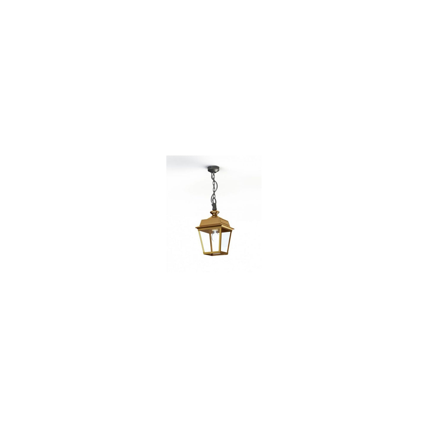 Place Des Vosges 1 Tradition Clear Glass Chain Pendant with Four-Sided Lantern