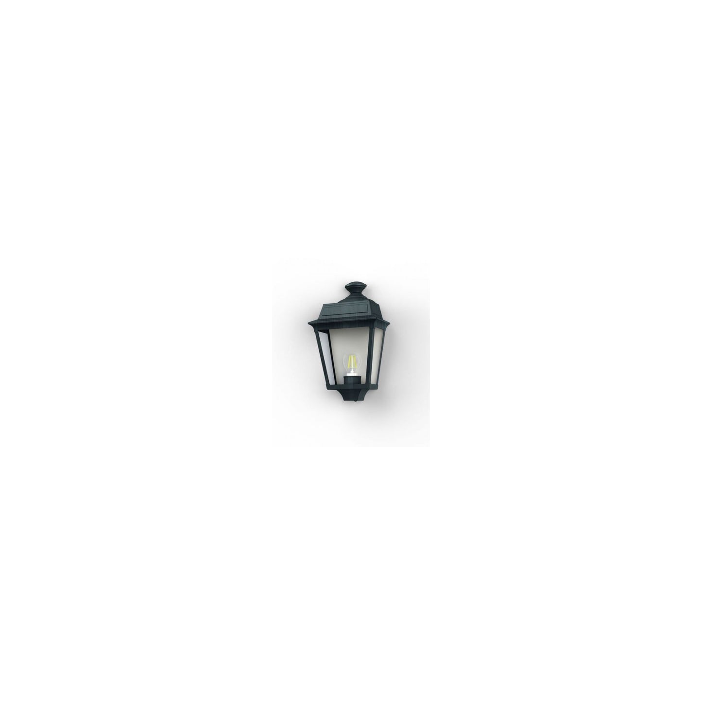 Place Des Vosges 1 Tradition Clear Glass Wall Light with Four-Sided Lantern
