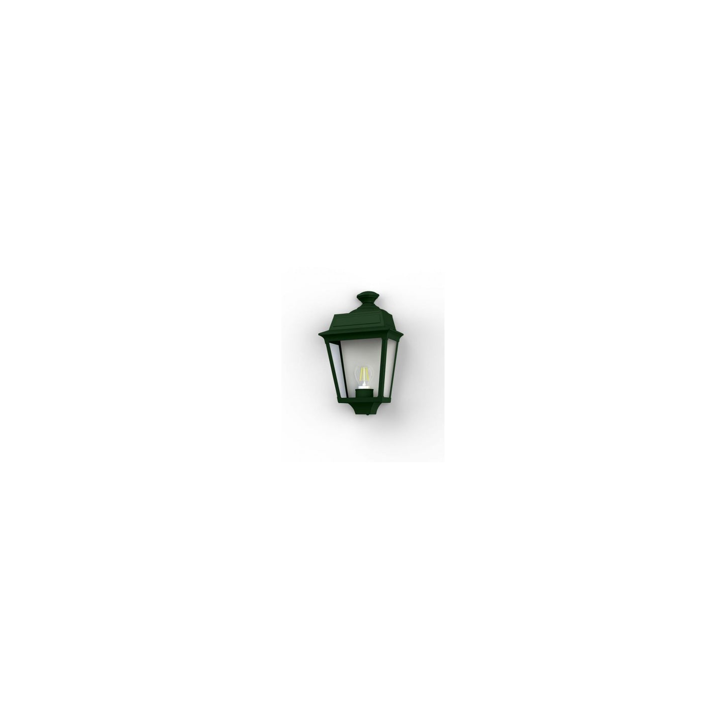 Place Des Vosges 1 Tradition Clear Glass Wall Light with Four-Sided Lantern