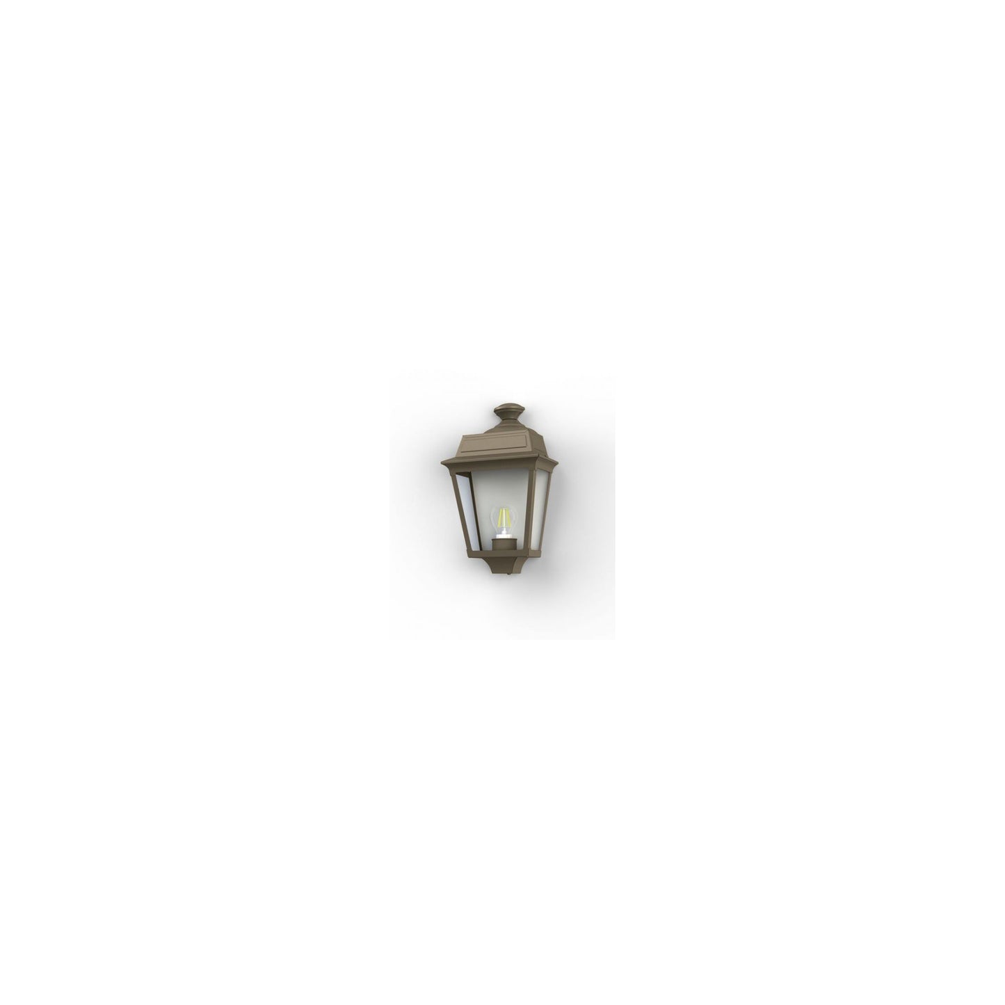 Place Des Vosges 1 Tradition Clear Glass Wall Light with Four-Sided Lantern