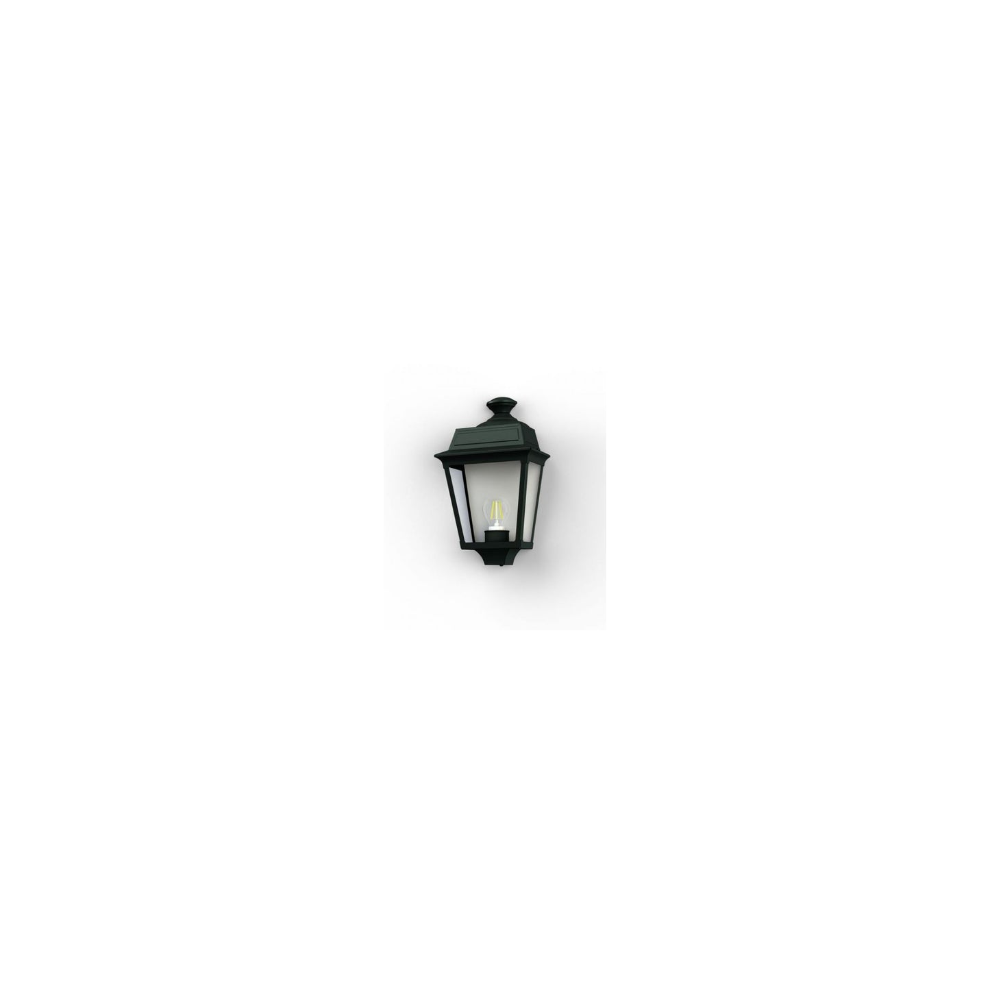 Place Des Vosges 1 Tradition Clear Glass Wall Light with Four-Sided Lantern