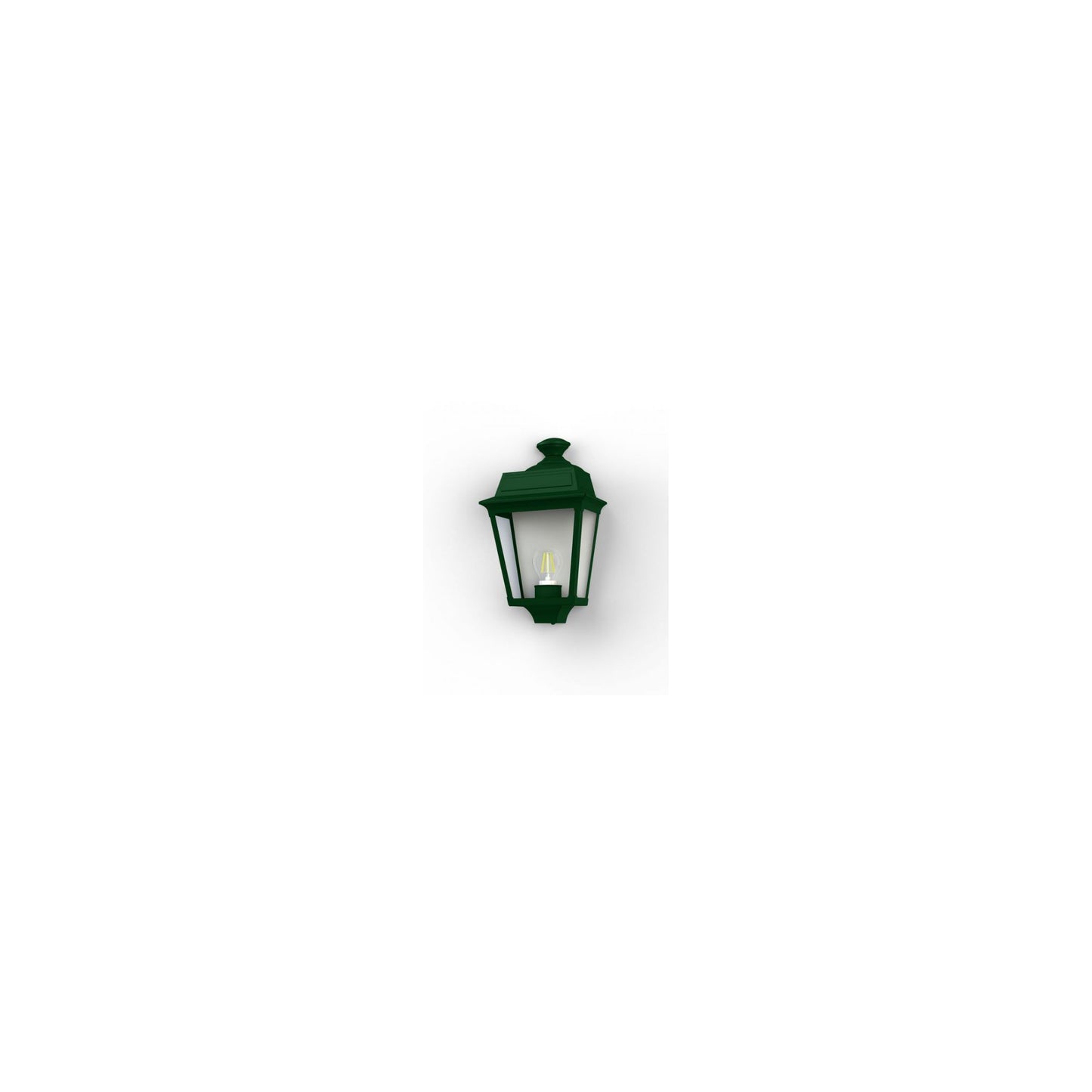 Place Des Vosges 1 Tradition Clear Glass Wall Light with Four-Sided Lantern