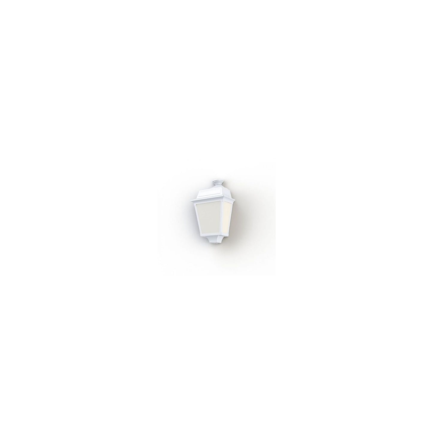 Place Des Vosges 1 Tradition Frosted Glass Wall Light with Four-Sided Lantern