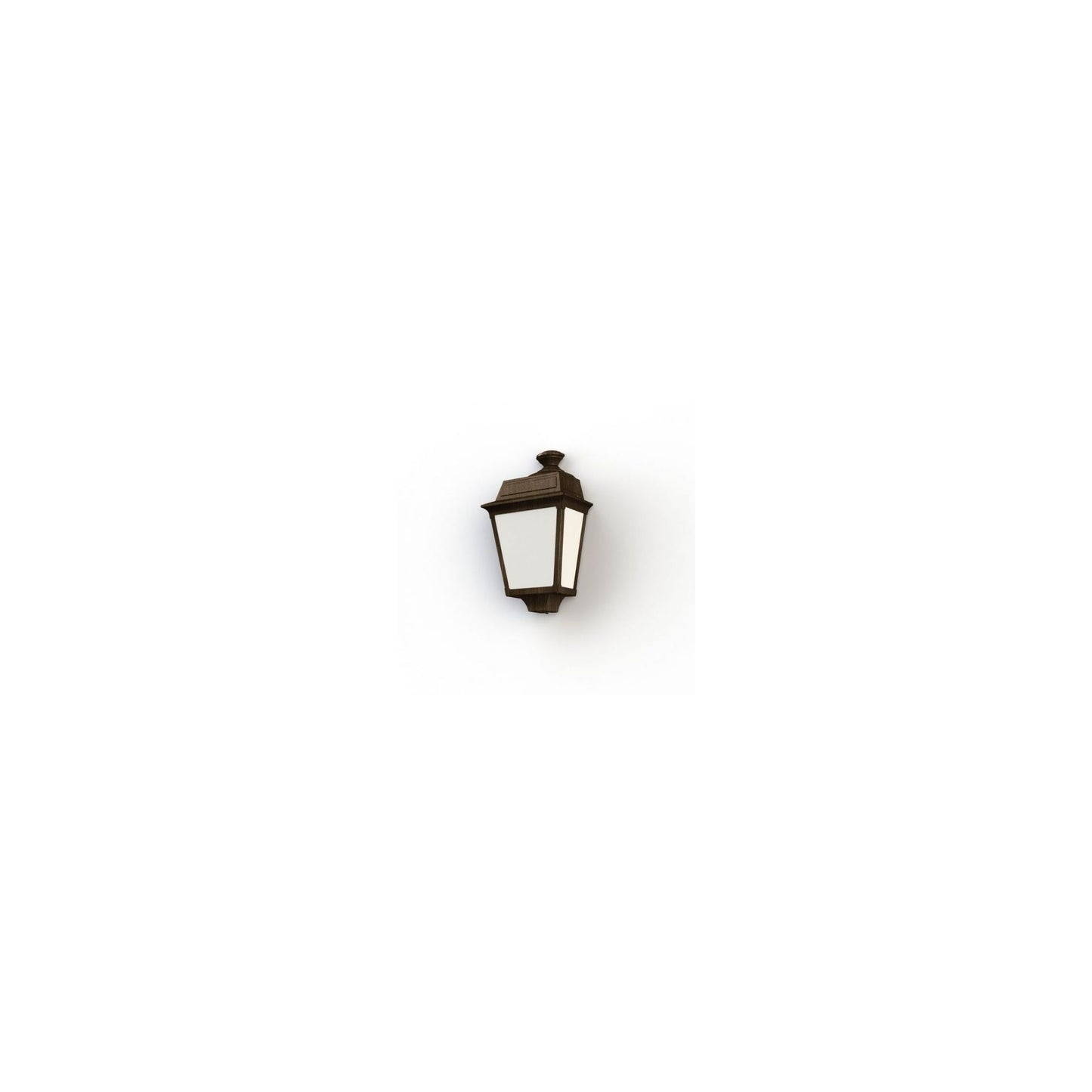 Place Des Vosges 1 Tradition Frosted Glass Wall Light with Four-Sided Lantern