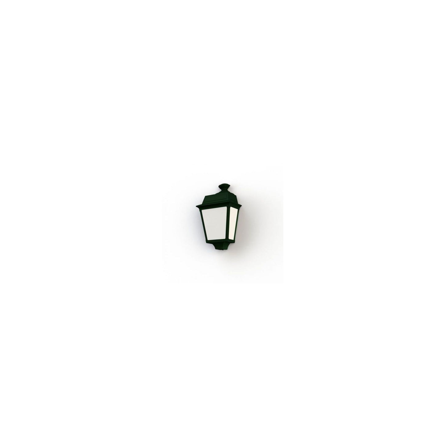 Place Des Vosges 1 Tradition Frosted Glass Wall Light with Four-Sided Lantern