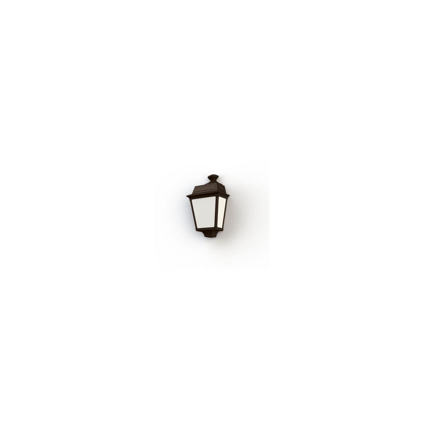 Place Des Vosges 1 Tradition Frosted Glass Wall Light with Four-Sided Lantern
