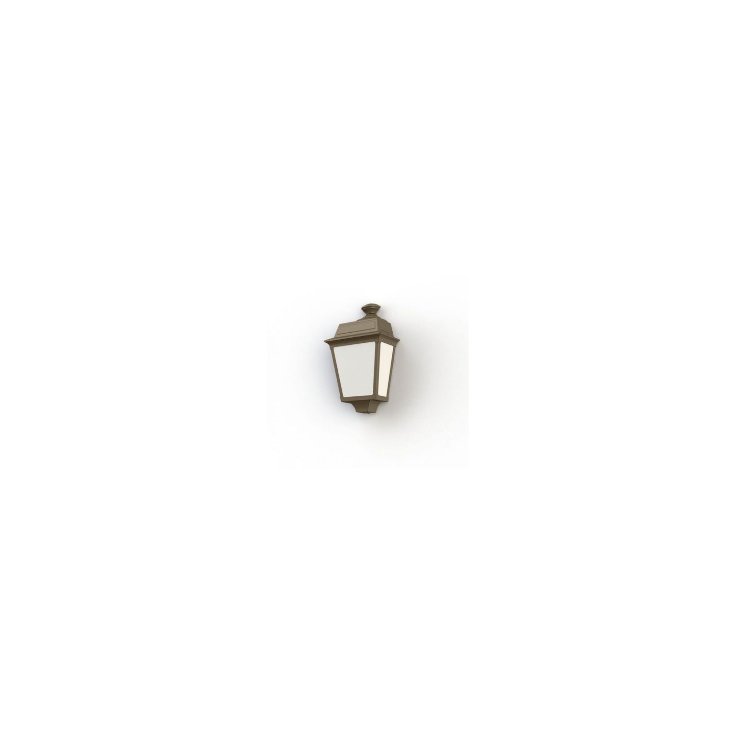 Place Des Vosges 1 Tradition Frosted Glass Wall Light with Four-Sided Lantern