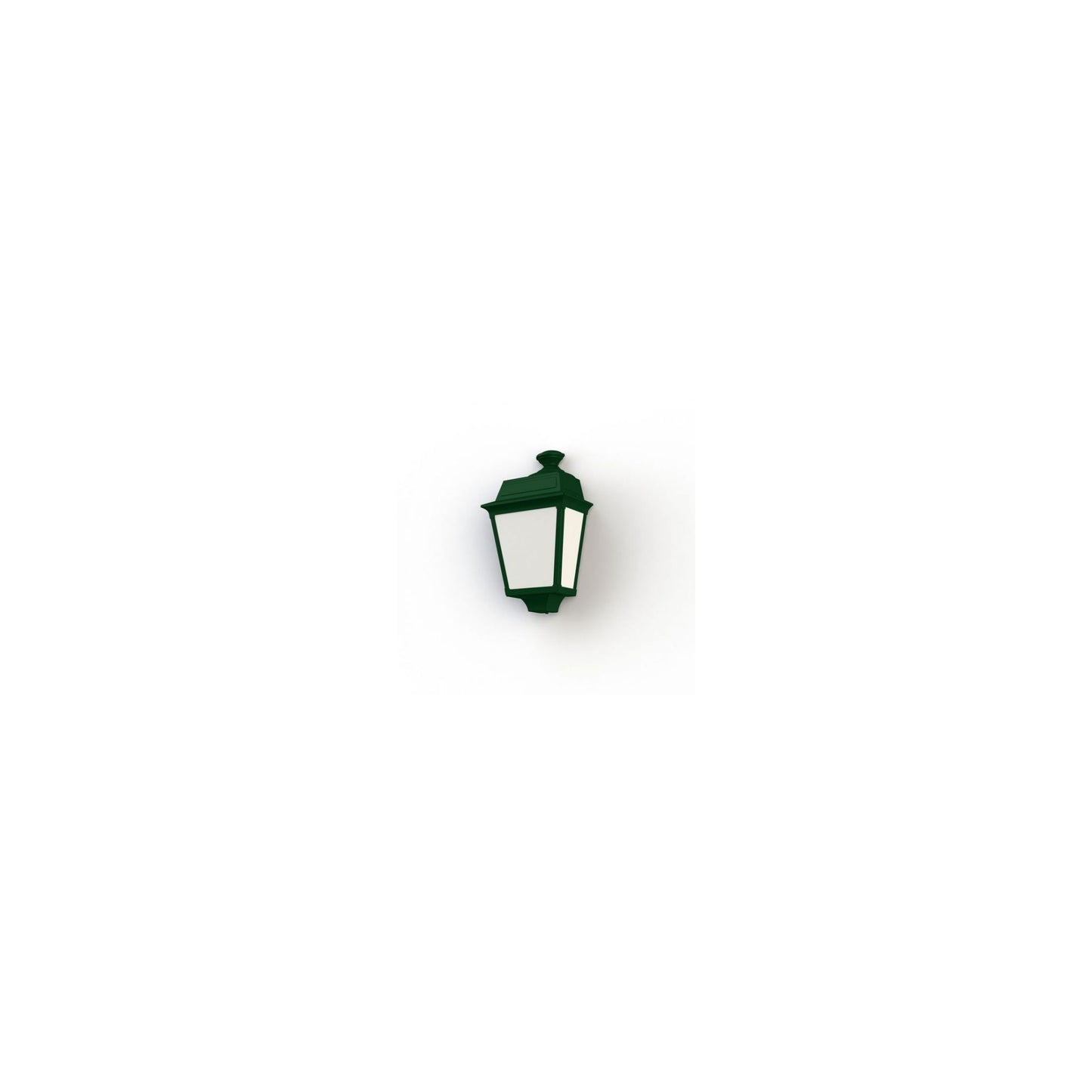 Place Des Vosges 1 Tradition Frosted Glass Wall Light with Four-Sided Lantern