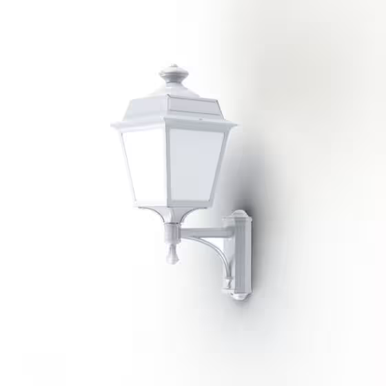 Place Des Vosges 1 Tradition Frosted Glass Upwards Wall Bracket