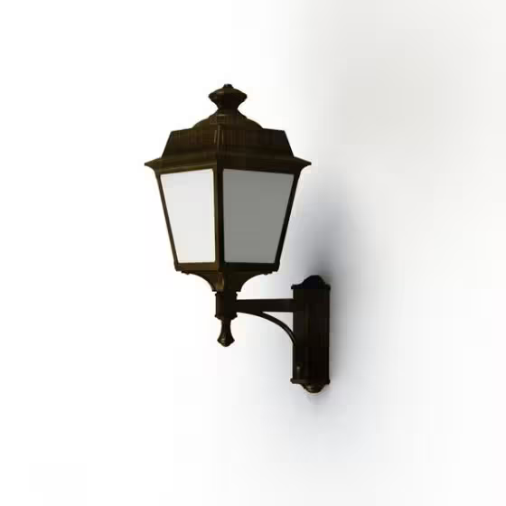 Place Des Vosges 1 Tradition Frosted Glass Upwards Wall Bracket
