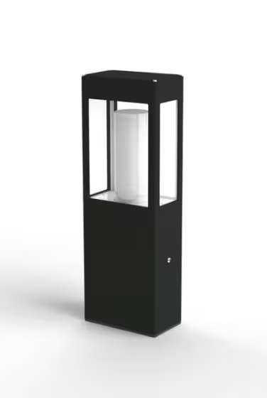 Brick Small Clear Glass Bollard