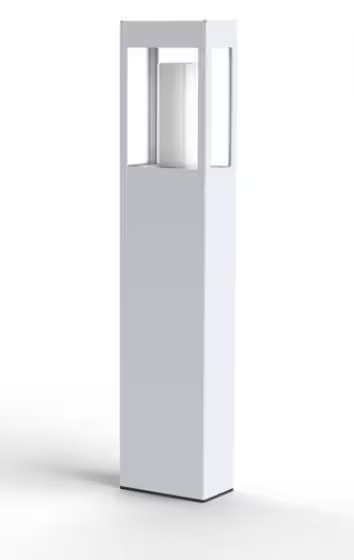 Brick Large Clear Glass Bollard