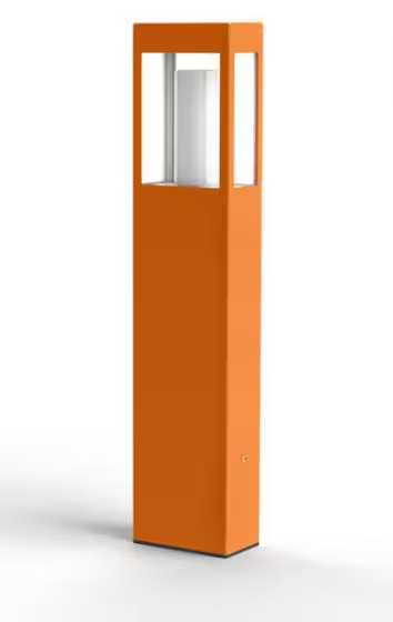 Brick Large Clear Glass Bollard