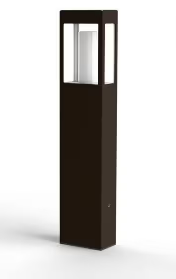 Brick Large Clear Glass Bollard