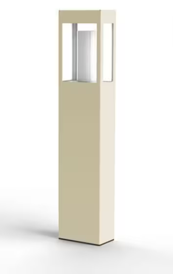 Brick Large Clear Glass Bollard