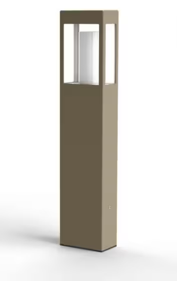 Brick Large Clear Glass Bollard