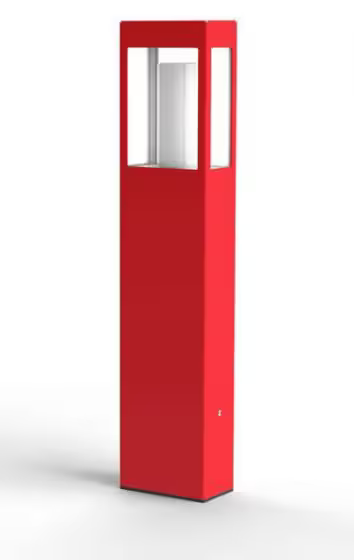 Brick Large Clear Glass Bollard