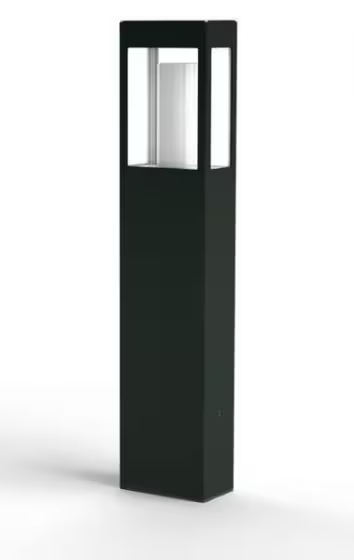 Brick Large Clear Glass Bollard