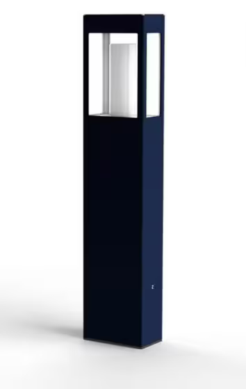 Brick Large Clear Glass Bollard