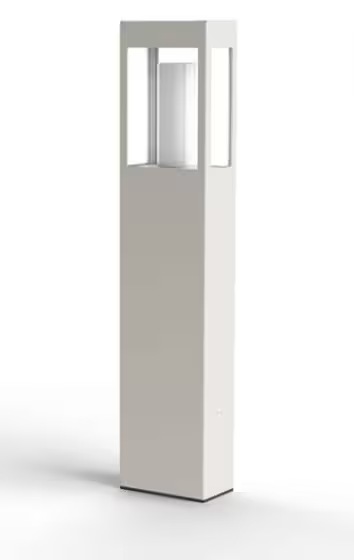 Brick Large Clear Glass Bollard
