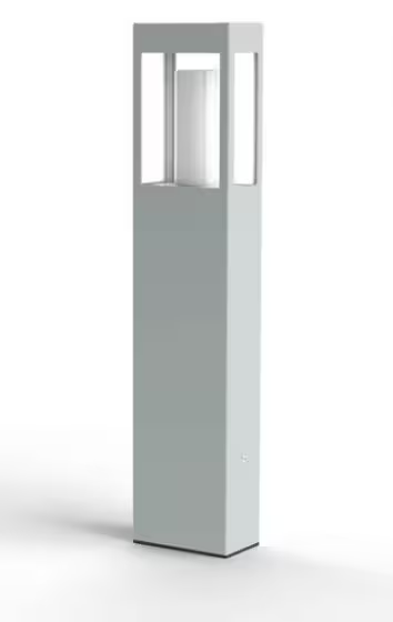 Brick Large Clear Glass Bollard
