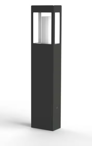 Brick Large Clear Glass Bollard
