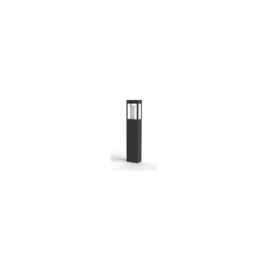 Brick Large Clear Glass Bollard with Removable Bulb Cover