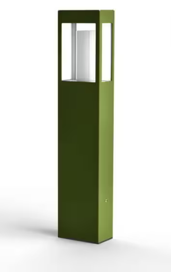 Brick Large Clear Glass Bollard