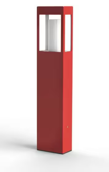 Brick Large Clear Glass Bollard