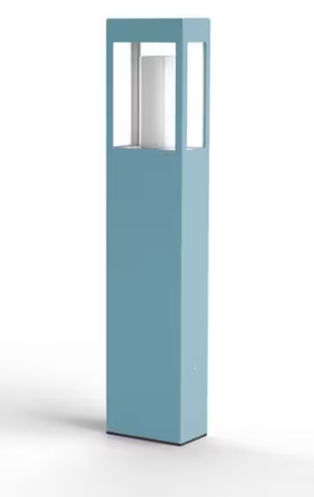 Brick Large Clear Glass Bollard