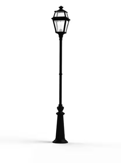 Place Des Vosges 2 Model 8 Large Clear Glass Lamp Post