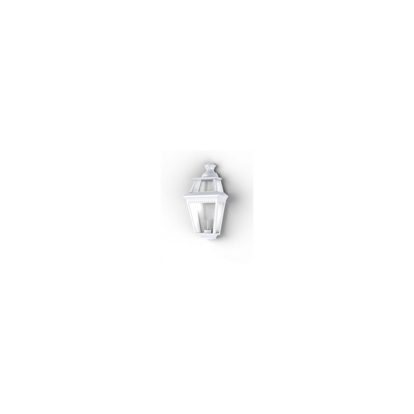 Place Des Vosges 3 Clear Glass Wall Light with Four-Sided Lantern