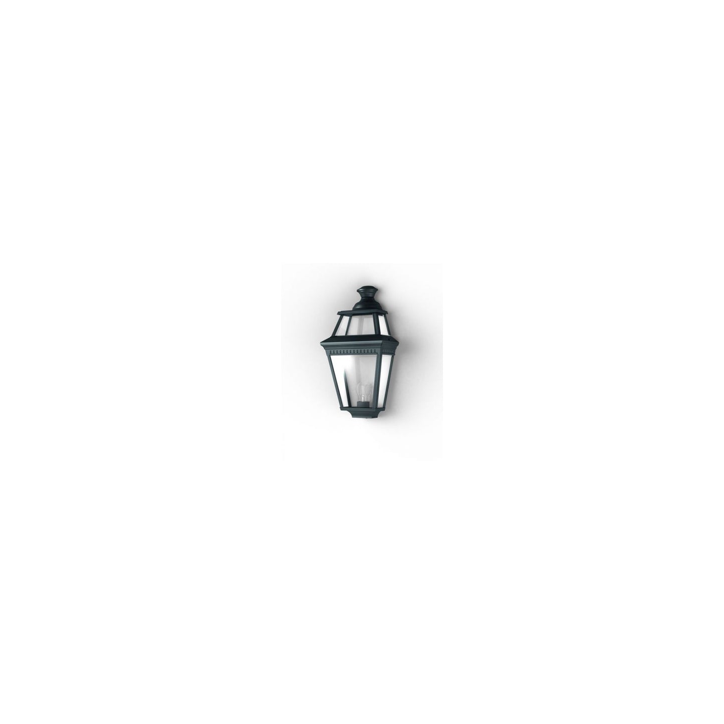 Place Des Vosges 3 Clear Glass Wall Light with Four-Sided Lantern