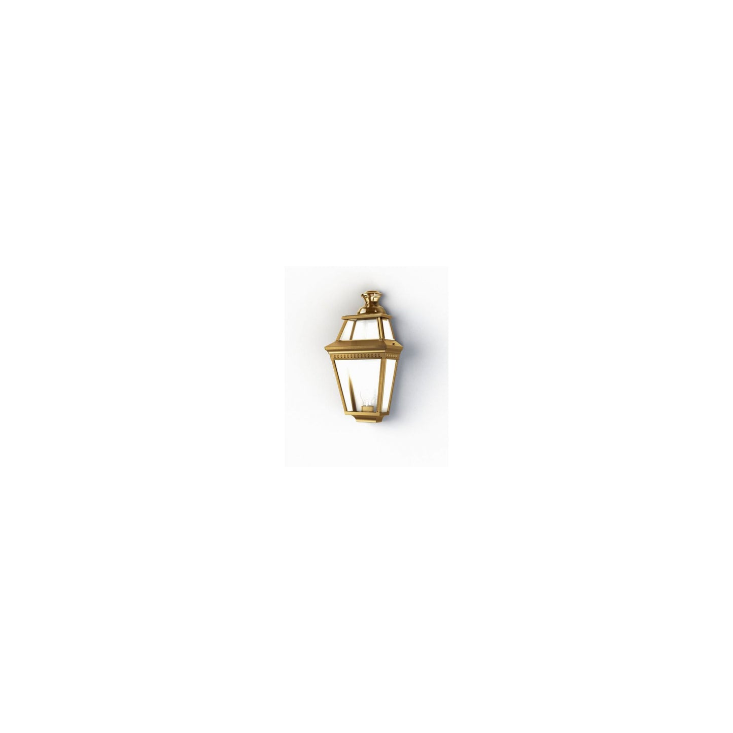 Place Des Vosges 3 Clear Glass Wall Light with Four-Sided Lantern
