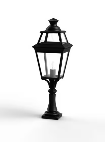 Place Des Vosges 3 Small Clear Glass Pedestal